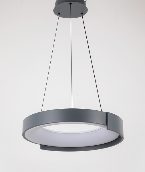 Подвесная led люстра 74W в сером цвете (81-P3167 (500) GY) 81-P3167 (500) фото