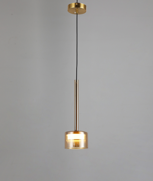 Дизайнерский led подвес 9W с кофейным плафоном (800-P3307-1led AM) 800-P3307-1led фото