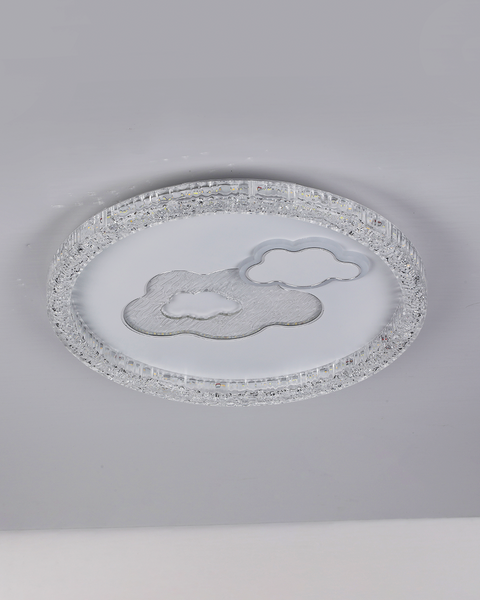 Потолочная LED люстра 70W 48см с облачками (87-5154C WH) 87-5154C WH фото