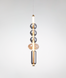 Подвесной бронзовый стеклянный светильник 8W (88-P68145 AB+AM+SM) 88-P68145 AB+AM+SM фото 1