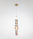 Подвесной бронзовый стеклянный светильник 8W (88-P68145 AB+AM+SM) 88-P68145 AB+AM+SM фото 2