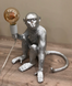 Серебряная напольная лампа &ndash; сидящая обезьянка "Monkey" (909-VXL8051B SL) 909-VXL8051B фото 3