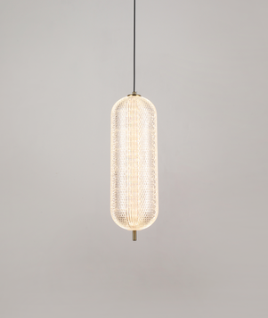 Подвесной бронзовый светильник 14W (91-12099-1led 400*150 CL) 91-12 фото