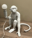 Белая напольная лампа &ndash; сидящая обезьянка "Monkey" (909-VXL8051B WH) 909-VXL8051B фото 4