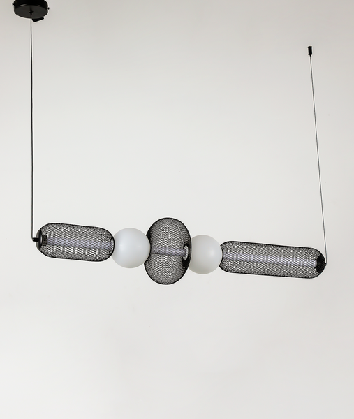 Подвесная led люстра 12W в черном цвете (81-2028 BK) 81-2028 BK фото