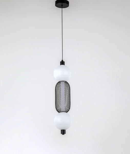 Подвесная LED люстра 7W в черном цвете (81-2034 BK) 81-2034 BK фото