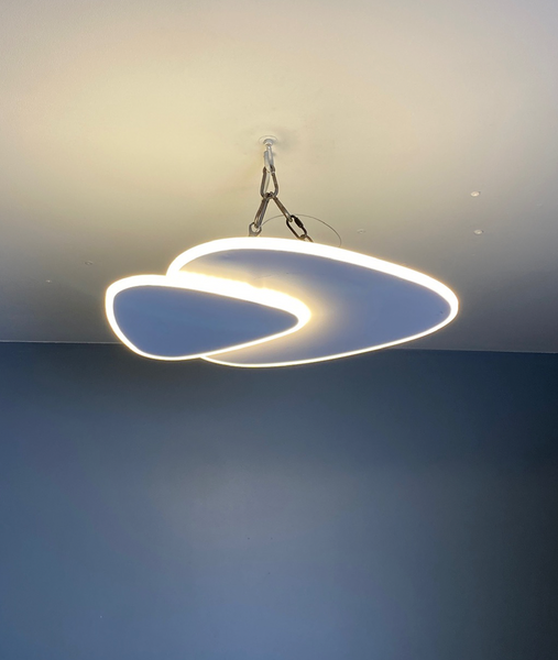 Люстра стельова led 49,5 см 36W "Трикутник" (87-1038 WH) 87-1038 WH фото